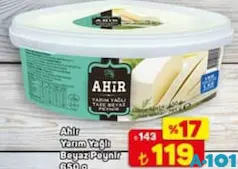 AHİR YARIM YAĞLI BEYAZ PEYNİR 650 G
